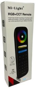 MiBoxer RGB-CCT afstandsbediening 2.4G 8-zones zwart - LED0231-2