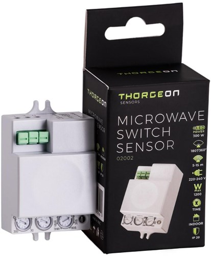 Thorgeon Radar bewegingssensor inbouw mini wit - 3900546-2
