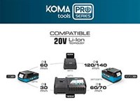 Koma tools accu bandschuurmachine | 20V | zonder accu - 6490154-2