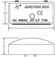 Enzo Kabelkoppeling | IP20 zwart met 3 polige connector - 4016570-2
