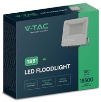V-TAC LED Bouwlamp 100W 6500K zwart - High Lumen - 9332058-2