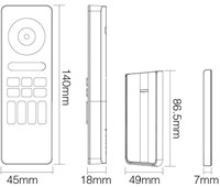Enzo RGB-CCT afstandsbediening | 2.4G | 4-zones | mat zwart design  | MiBoxer Mi-Light 2.0 | C5 | excl. 2 x AAA batterij - LED0229 -2