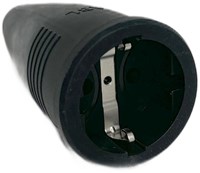Randaarde contra stekker RUBBER ABL - 6641225-2