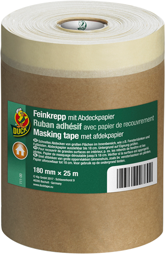 Duck masking tape/afdekpapier | 180 mm x 25 m - 20.501.37