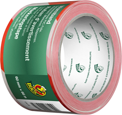 Duck Markeringstape | 60 mm x 66 m | Rood/wit - 20.501.93