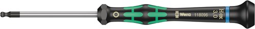 Wera 2052 Kraftform Micro Zeskant-Kogelkop Schroevendraaier, 3.0 mm x 60 mm - 1 stuk(s) - 05118096001