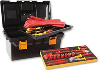 Beta 32-delig assortiment van geisoleerde gereedschappen voor hybride wagens, in kunststof koffer met voorgevormde foam inlegbak 2115PL-MQ32 - 021150332