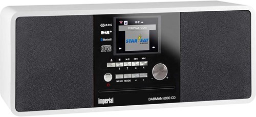 Imperial DABMAN i200 CD Multifunctionele radio DAB+ / FM / Internet / Bluetooth Wit - 22-237-00