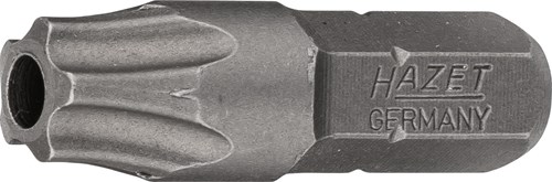 HAZET 5-sterren-bit 2225-40H · 1/4 inch (6,3 mm) zeskant massief · Binnen-5-ster-profiel met tap · SW 40H