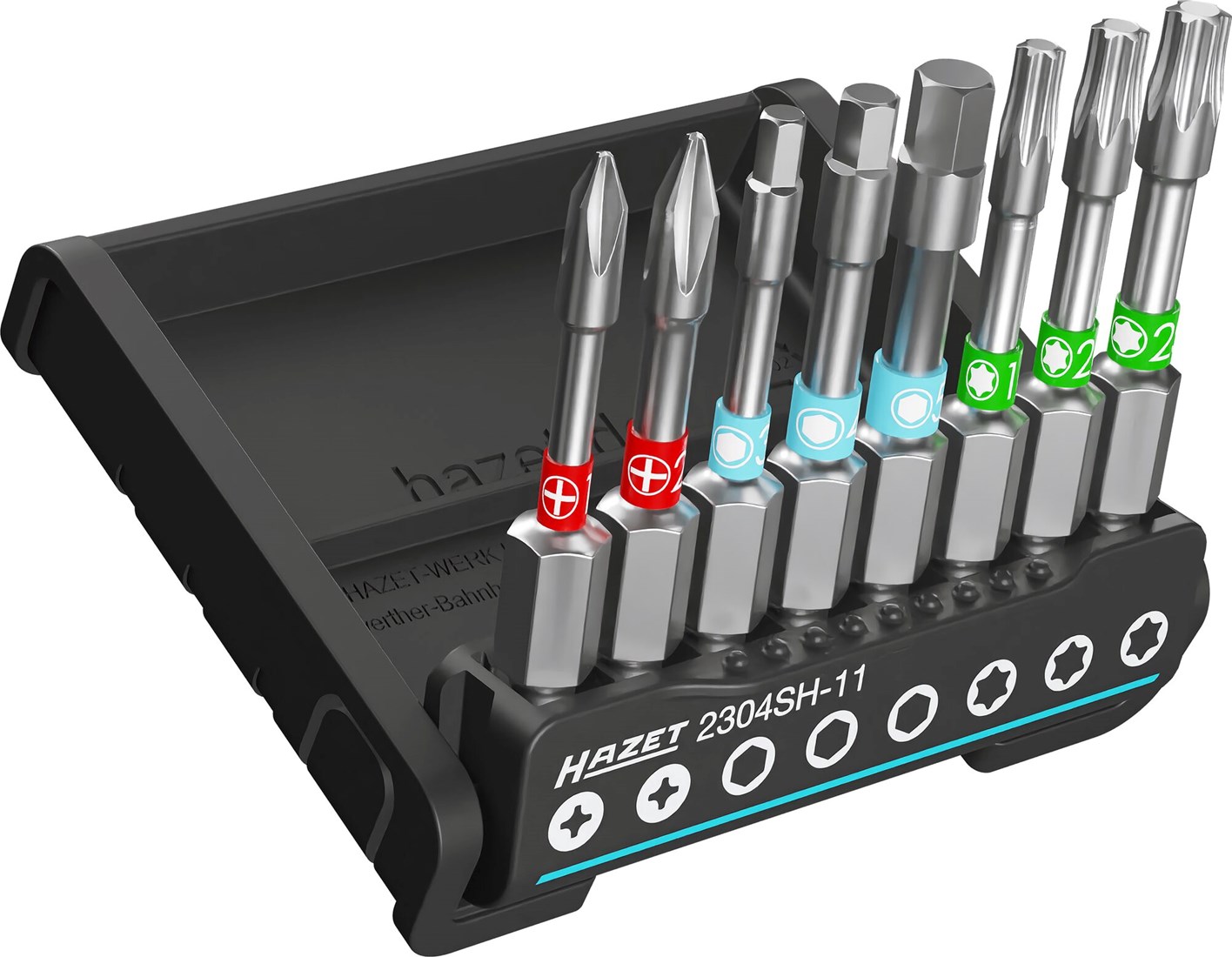 HAZET - Smart Holder 2304SH-11| Practical Tool Holder 8 Pieces | Output: 6.3 (1/4 Inch) | Storage Of Metal Parts, Order In The Workplace, Safety | Made In Germany - 3