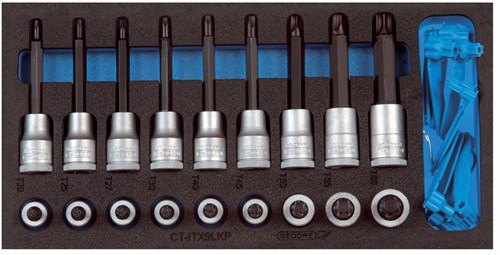 Gedore Doppenset 1/2" Torx kort/lang - 2308940