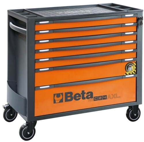 Beta RSC24AXL/7-O Gereedschapswagen met 7 laden | met anti-omvalsysteem | breed model - 024004271 - 024004271