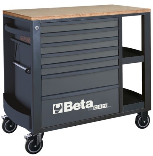 Beta RSC24L/7-A Gereedschapswagen verrijdbare werkbank met 7 laden en legborden - 024004377 024004377