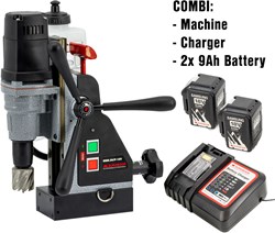 Euroboor EBM.36/P-18V 9Ah Draadloze magneet kernboormachine | 36 mm | Set | 2x 9,0Ah Accu | Lader - EBM.36/P-18V 9Ah