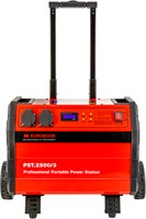 Euroboor Mobiele Stroomvoorziening | Voedingsbron Spanning 220 Volt | 3500 Watt | Inclusief hoes - PST.2500/3-2