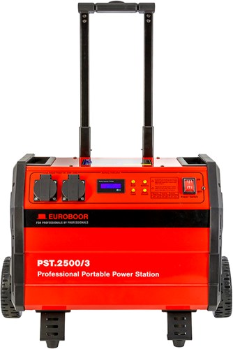 Euroboor Mobiele Stroomvoorziening | Voedingsbron Spanning 220 Volt | 3500 Watt | Inclusief hoes - PST.2500/3-2