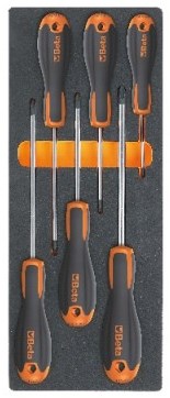 Beta M216 Zachte foam inlegbak met Beta Easy schroevendraaiers met Phillips® profiel - 024500216 024500216