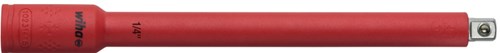Wiha 246198 Verlengstuk geïsoleerd 1/4" voor dopsleutelinzetten geïsoleerd 150 mm - 43060
