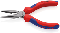 Knipex Platspitse Tang met Zijsnijder (Radiotang) | 140 mm Lengte | Meer-Componentengrepen | Zwart Geatramenteerd - 25 02 140 SB-2