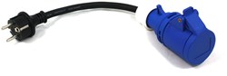 QwattPro Verloopsnoer RA-st CEE-kopp 0,3m 3G2,5 H07RNF - 2533008
