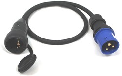 QwattPro Verloopsnoer CEE-st RA-kopp 1m 3G2,5 H07RN-F - 2533009 - 2533009