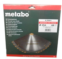 Metabo Cirkelzaagblad | HW/CT 254 x 2,4 x 30 48 WZ | 628061 - 628061000