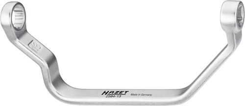 HAZET Aanzuigleiding- / speciale sleutel VAG 2584-13 · 3/8 inch (10 mm) vierkant hol · Buitentwaalfkant profiel · SW 13 mm
