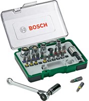 Bosch Accessoires 27-delige ratelset en Schroevendraaier - 2607017160