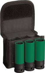 Bosch Accessoires 3-delige Doppenset | 85 mm, 17; 19; 21 mm 1/2"extra diep - 2608003033