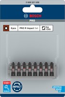Bosch Accessoires PRO R Impact bits | R1 (x2) | R2 (x4) | R3 (x2) | 55 mm | 8 stuks - 2608521U58