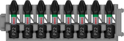 Bosch Accessoires Schroefbit Impact Control PZ2, 25 mm 8x - 2608522325