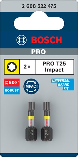 Bosch Accessoires Impact Control T25 25mm | 2 stuks - 2608522475-2