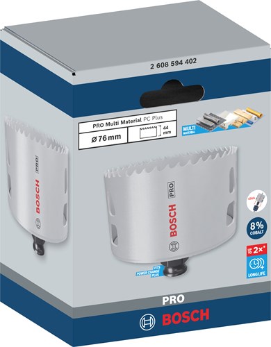 Bosch Accessoires PRO Multi Material PC Plus gatzaag | 76 mm - 2608594402