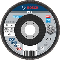 Bosch Accessoires 1 Lamellenschijf 125 X571, Best for Metal recht, 40 - 2608607326