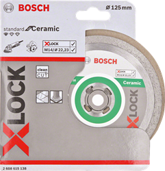 Bosch Accessoires X-LOCK Diamantschijf Standard for Ceramic 125 x 22,23 x 1,6 x 7 mm - 1 stuk(s) - 2608615138