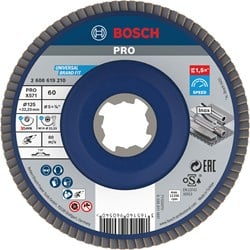 Bosch Accessoires X-LOCK Lamellenschijf Best for Metal recht, kunststof, Ø125mm, G 60, X571 - 1 stuk(s) - 2608619210