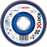 Bosch Accessoires Lamellenschijf X551 125mm G80 kunststof recht X-LOCK - 2608619817