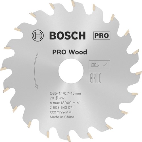 Bosch Blauw Accessoires 2608644008 Carbide Cirkelzaagblad Expert For Wood 140 X 20 X 24t 2608644008