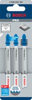 Bosch Accessoires PRO Metal thin T121GFC decoupeerzaagblad | 92 mm | 3-delig - 2608655103