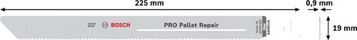 Bosch Accessoires PRO Pallet Repair S1132VFR zaagblad | 0 |9 x 19 x 225 mm | 5-delig - 2608659006-3