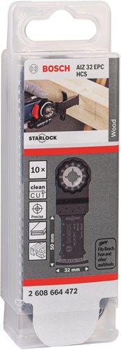 Bosch Accessoires Starlock AIZ 32 EPC HCS, Wood, Curved-Tec 32 x 50 10x - 2608664472-2