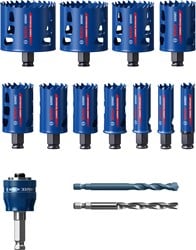 Bosch Accessoires Expert Tough Material gatzaag 20/22/25/32/35/40/44/51/60/68/76 mm 13-delig - 1 stuk(s) - 2608900448