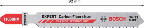 Bosch Accessoires Expert ‘Carbon Fiber Clean’ T 108 BHM decoupeerzaagblad 3-delig - 1 stuk(s) - 2608900565-2