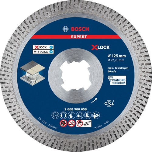 Bosch Accessoires Expert HardCeramic X-LOCK diamantdoorslijpschijf