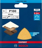 Bosch Accessoires Expert C470 schuurpapier voor deltaschuurmachines 93 mm, K100 5-delig - 2608900826-2
