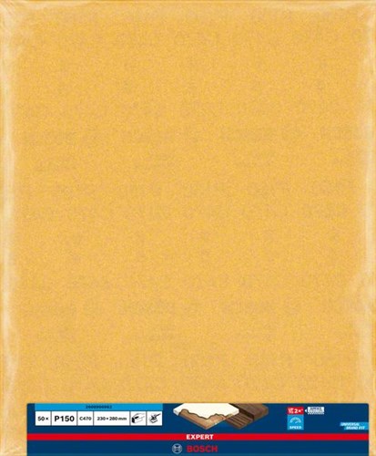 Bosch Accessoires Expert C470 schuurpapiervel voor handmatig schuren 230 x 280 mm, K150 - 50 stuk(s) - 2608900962-2