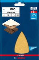 Bosch Accessoires Expert C470 schuurpapier voor deltaschuurmachines 100 x 150 mm, K80 10-delig - 1 stuk(s) - 2608901116-2