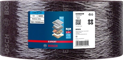 Bosch Accessoires Expert N880 vliesrol 150 mm x 10 m, middelhard A - 1 stuk(s) - 2608901236-2