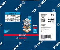 Bosch Accessoires Expert N880 vliesschijf voor excenterschuurmachines 150 mm, ultrafijn S - 20 stuk(s) - 2608901252-2