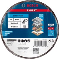 Bosch Accessoires Expert N880 vliesschijf voor excenterschuurmachines 128 mm, middel - 5 stuk(s) - 2608901386-2